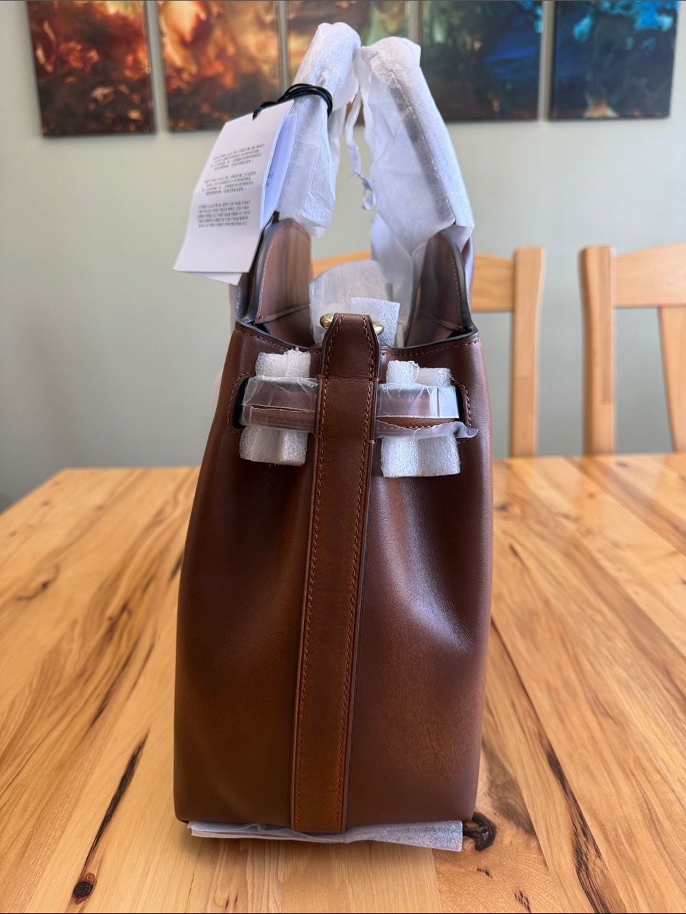 NWT Coach Soft Empire Carryall Bag 40 in Loved Leather - Picture 5 of 11